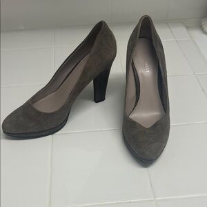 Nine West Women's Taupe Suede Heels